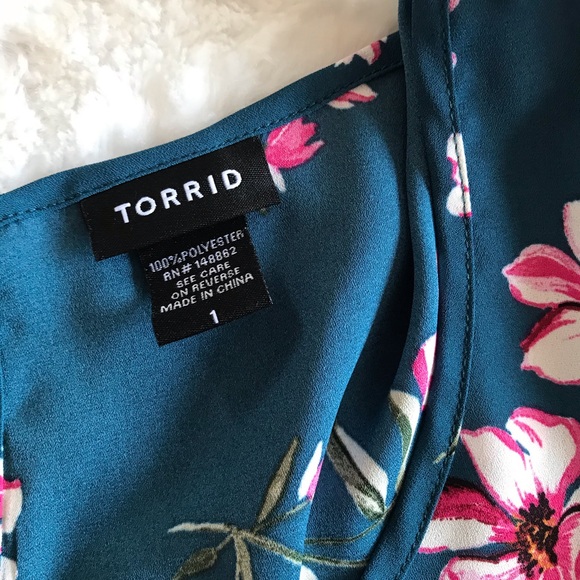 Torrid / floral flowy blouse - Picture 4 of 6
